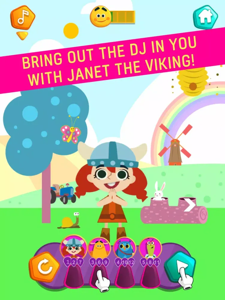 KinToons - Nursery Rhyme DJ iPad  Screenshots